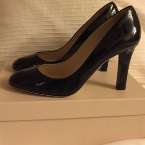 Jimmy Choo Black Patent Round Toe Heel 9 10 40 NEW